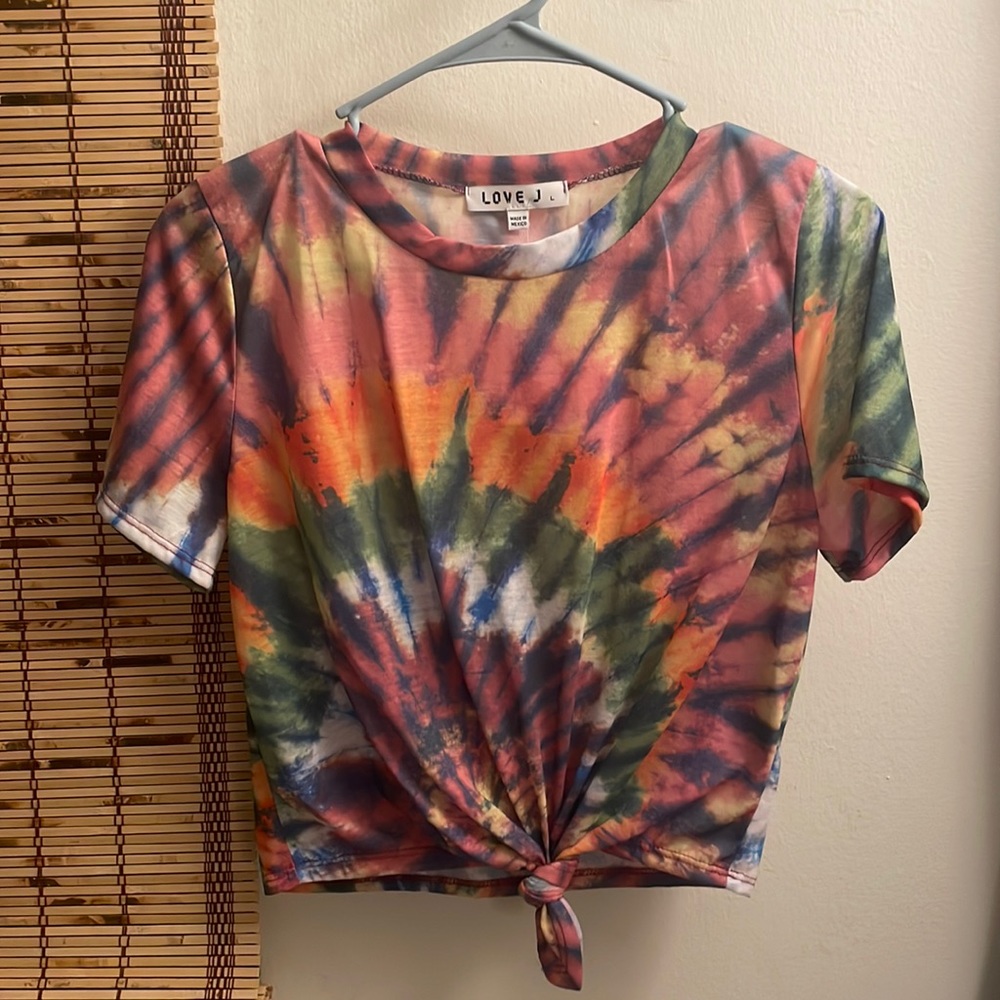 Love J tie dye shirt Large